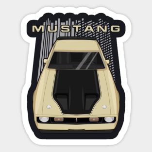 Mustang Mach 1 1971 to 1972 - Morning Gold Sticker